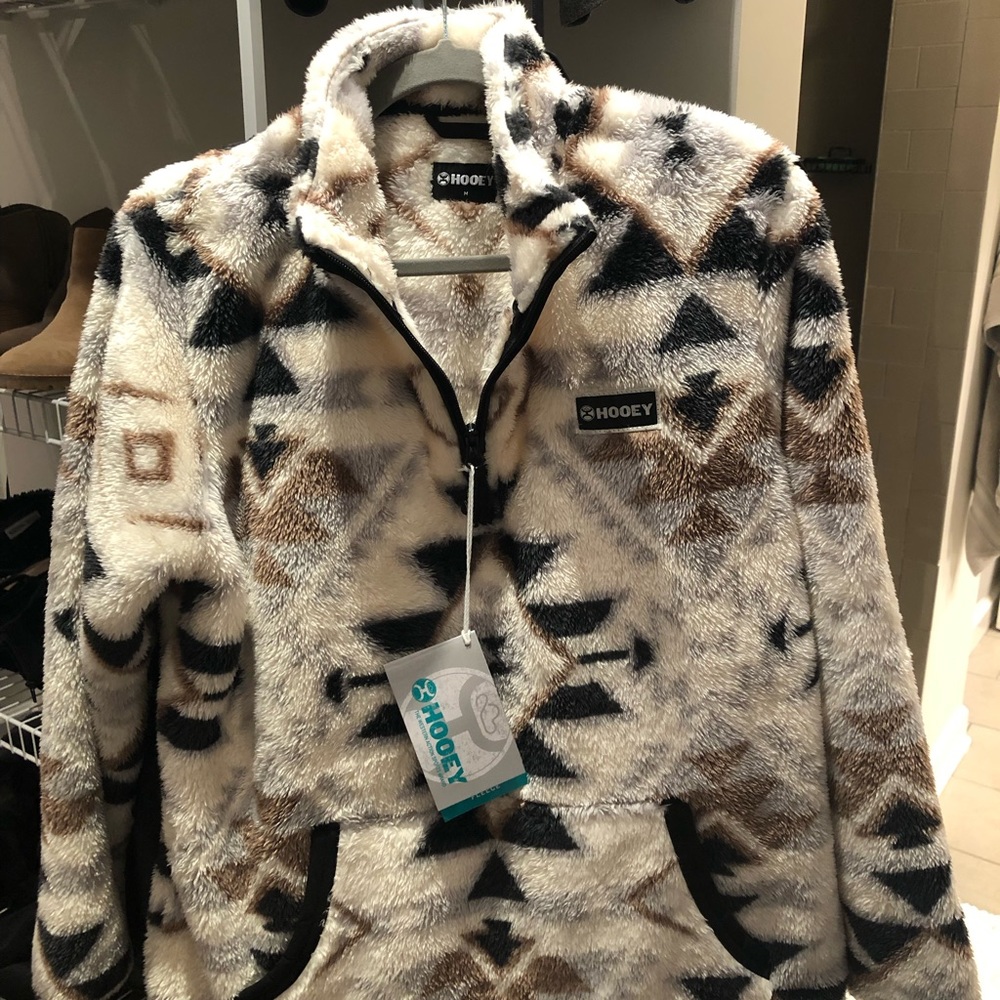 Brand new Hooey quarter zip sherpa pullover. New with tags, smoke free home.